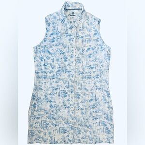 RNWK Renwick 100% Linen Sleeveless Golf Dress –Size Medium – Excellent Condition